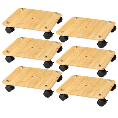 Joyette Wood Caddy Plant Stand