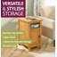 30cm W Rubberwood Bedside Table