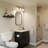 4-Piece Matte Brass Bath Set