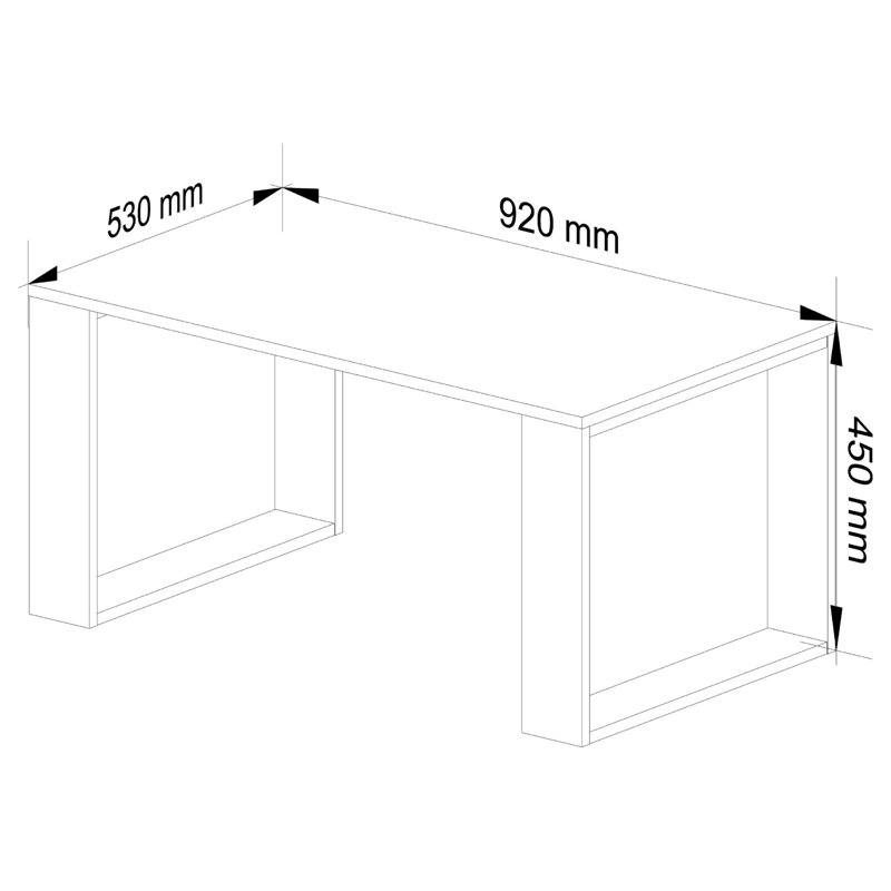 Shonae Four Leg Coffee Table with Storage