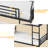 Duo Bunk Bed Twin Over Twin with Drawers,Hall Tree and Guardrail, Space Saving, No Box Spring Needed-925824246