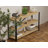 Modern Industrial Bookshelf, Sapphire Color, 40.6 x 23.6 x 11.6 inches | 100% Melamine Coated Particle Board & Metal Frame | Stylish Storage Solution for Home, Office & Study, Durable & Elegant Design-715643082