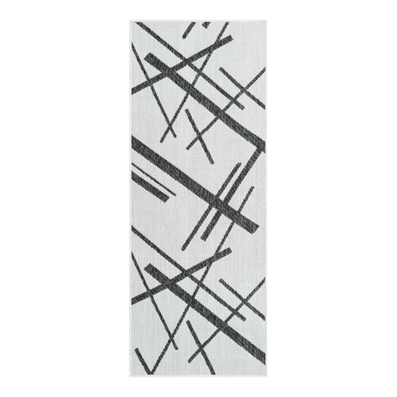 Geometric Indoor / Outdoor Rug, Runner 2' x 5'3"