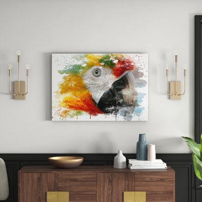 Macaw Parrot Bird - Wall Art