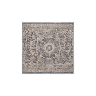 Machine Washable Gray Area Rug