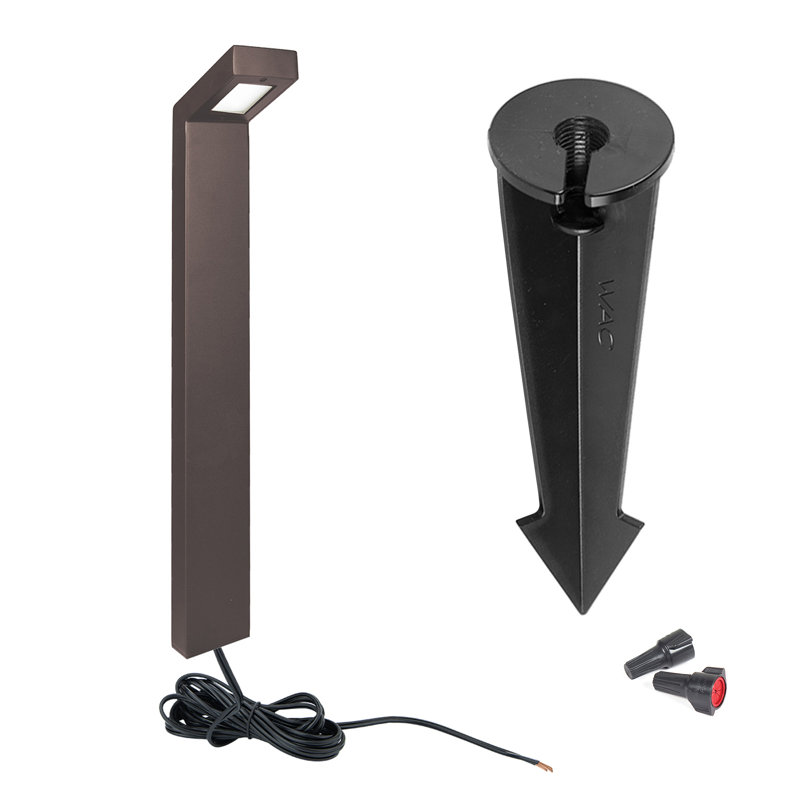 LED Pathway Light, Bronze on Aluminum, 3000K