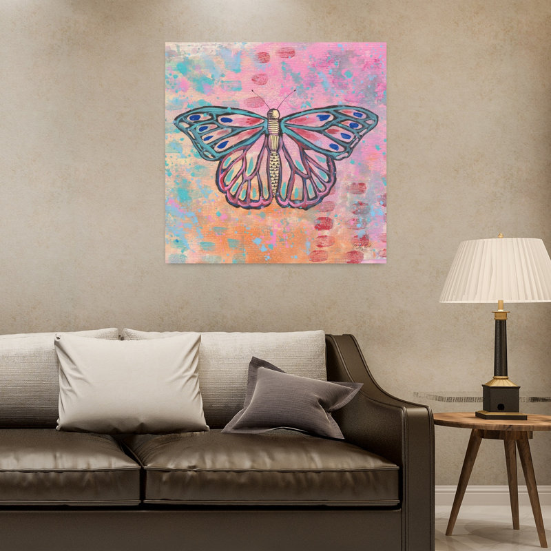 Art lumineux de papillons lumineux II, H 32 po x l 32 po