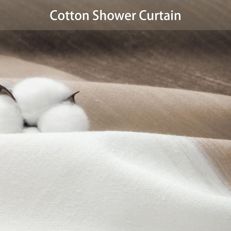Rideau de douche Rustic Farmhouse, Brun