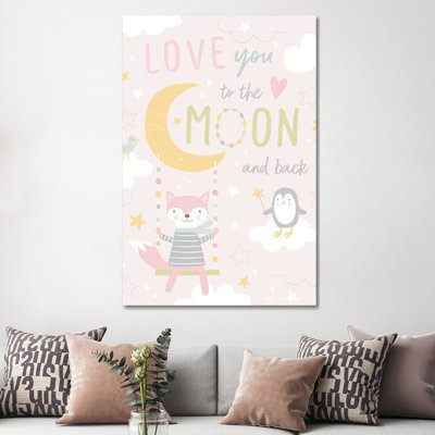 To The Moon II by Nina Seven - Wrapped Canvas Gallery-Wrapped Canvas Giclée