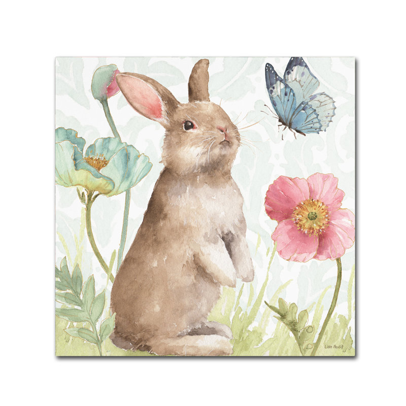 « spring molles bunnies ii », reproduction sur toile, H 24 po x l 24 po x P 2 po