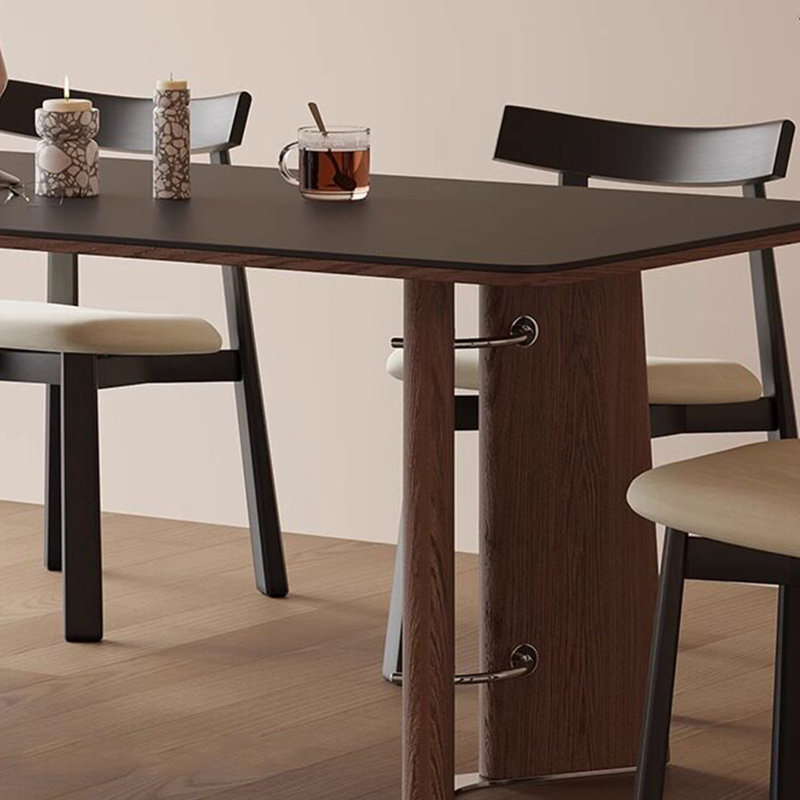Table de salle à manger haut de gamme exquise, H 29,52 po x L 70,86 po x l 31,49 po