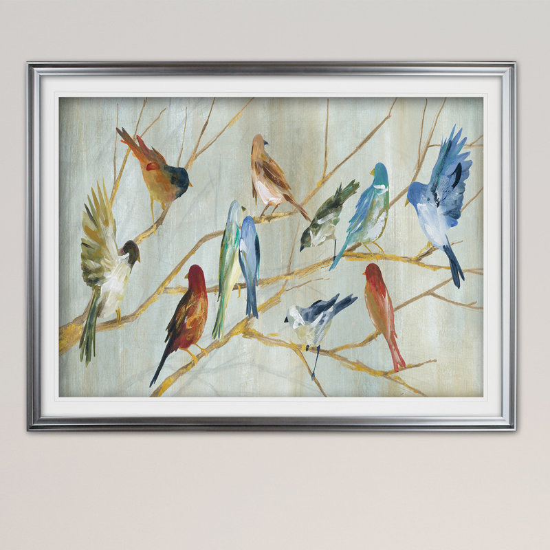 " Spring Migration ", Silver, 30" H x 40" W x 1.5" D