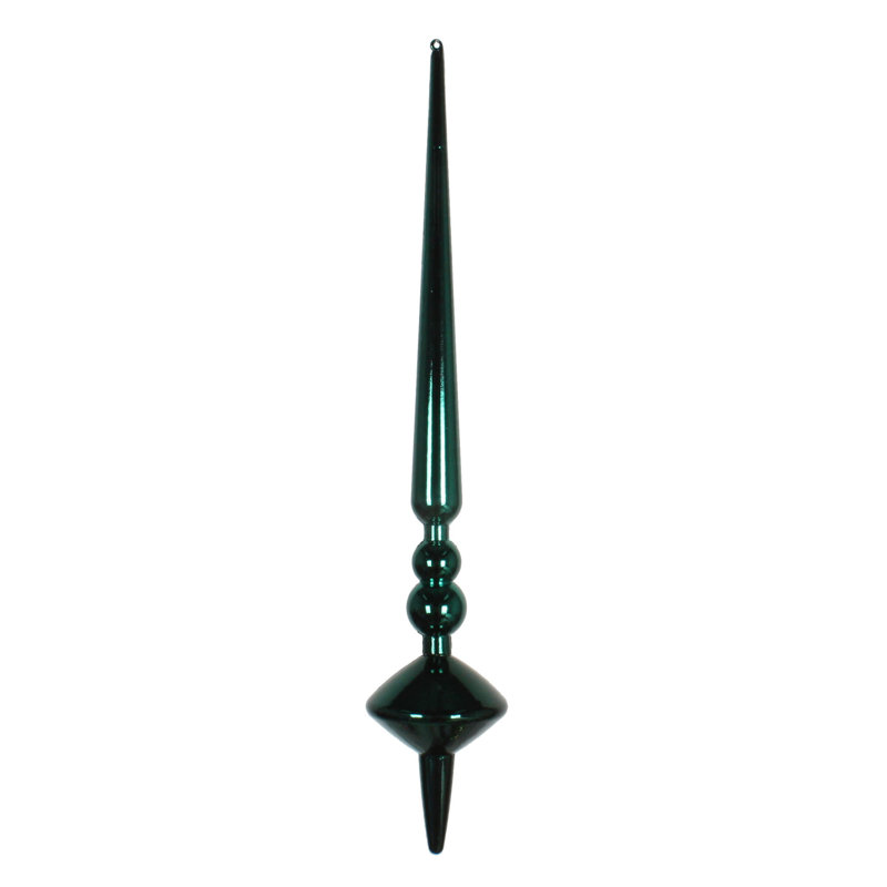 Ornement en forme de fleur de coupole 12 po, Bleu mer brillant