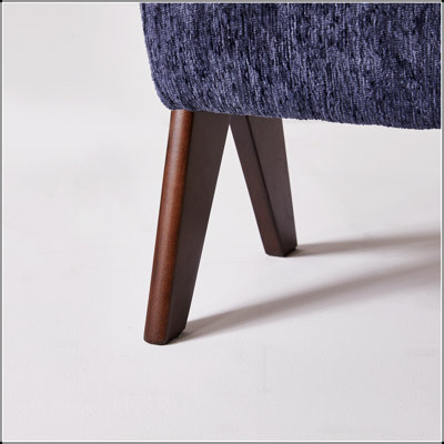 Banc en tissu de chenille décoratif moderne, banc d'entrée ergonomique rembourré avec pieds en bois massif, repose-pieds rembourré pour vestibule et chambre à coucher