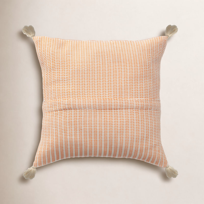 Housse de coussin Brenly, Orange, Inférieur
