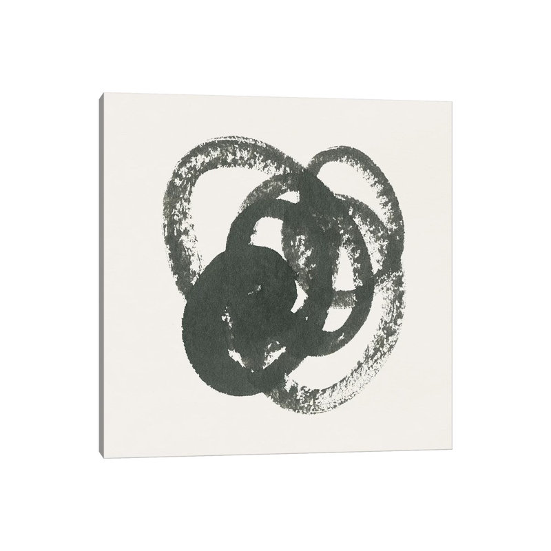 Scribbly Black II by Moira Hershey - Wrapped Canvas Print, 45.72 cm H x 45.72 cm W x 1.91 cm D