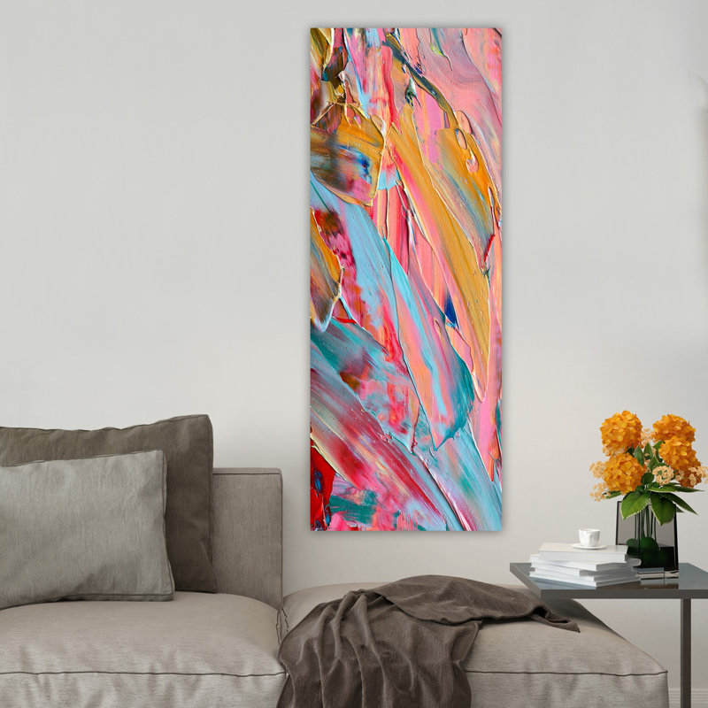 Superbe peinture sur toile décorative, 11,8 po x 31,5 po | 100% toile, encadrée avec un cadre 100% bois (épaisseur: 1,6 po) | Parfait pour la décoration intérieure, le salon et le bureau, élégant et accrocheur