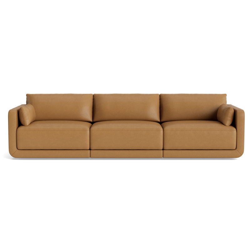 Eva Modular Sofa, Bison Butterscotch Top Grain Leather