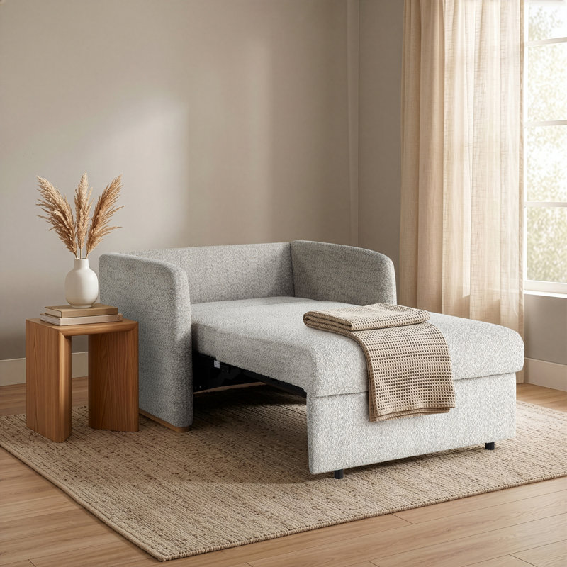 Fauteuil-lit convertible simple Serta Durango, Ivoire ivoire