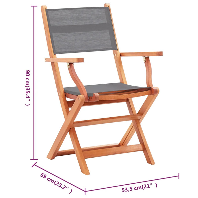 Sahil Eucalyptus Outdoor Lounge Chair, Grey