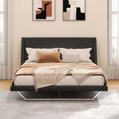 Pu Leather Upholstered Bed Frame