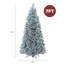 Luxury Pre-lit Faux Hinged Snowy Christmas Tree-117523829