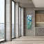 «Tall Blue Flowers 1» par Silvia Vassileva, art mural sur toile-1641058380