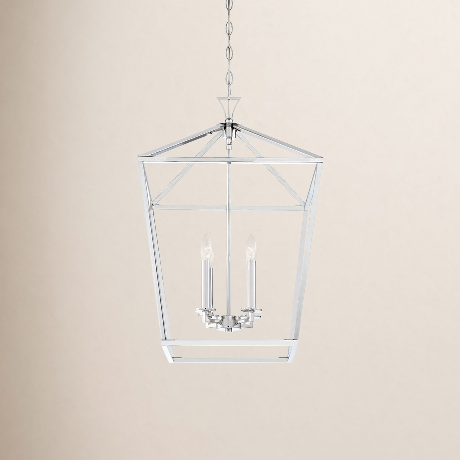 Hastings 4-Light Chandelier, Polished Nickel