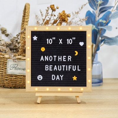 VEVOR No Felt Solid + Manufactured Wood Letter Board