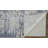 Abstract Machine Woven Rectangle 4' x 6' Polyester Area Rug in Blue/White-1969949500