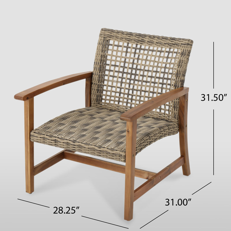 Raynor 4 - Person Patio Conversation Set, Gray