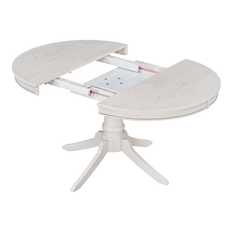 Ensemble de table de salle à manger 5 pièces TREXM Retro, Blanc