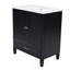 Meuble-lavabo 30 po avec lavabo style rétro, espace de rangement multifonctionnel, tablette de porte, porte à fermeture en douceur-446408840