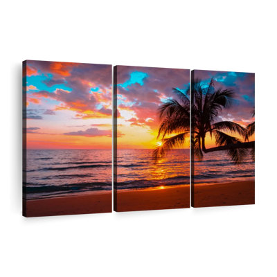«Sunset Island» sur toile