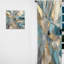 Dianna - Encre liquide transcendante liquide or bleu I - Rideau de marbre abstrait - Velours obscurcissant - 1 panneau-1666193837