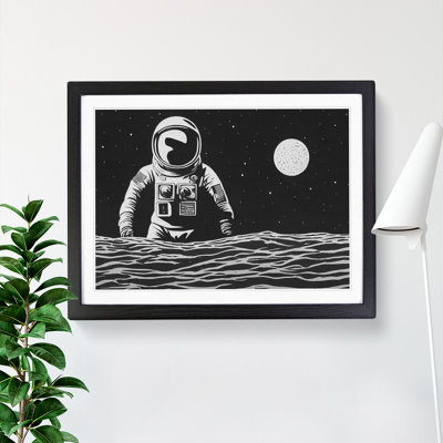 Astronaut Monochrome Vol.1 - Single Picture Frame Painting