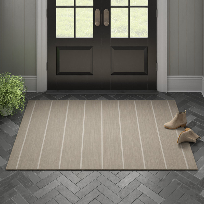 Creekmont Wool Striped Indoor Rug, Rectangle 4' x 6'