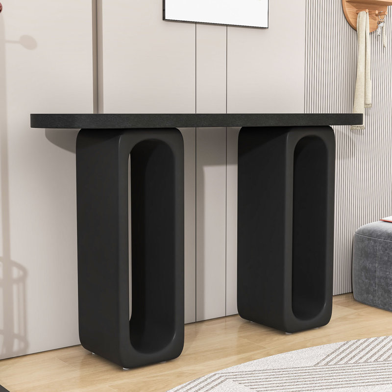Console Art-Inspired avec pieds sculpturaux ovales