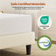 Matelas multi-tailles en mousse viscoélastique gélifiée rafraîchissante au parfum de thé vert-1742982298-1737617448