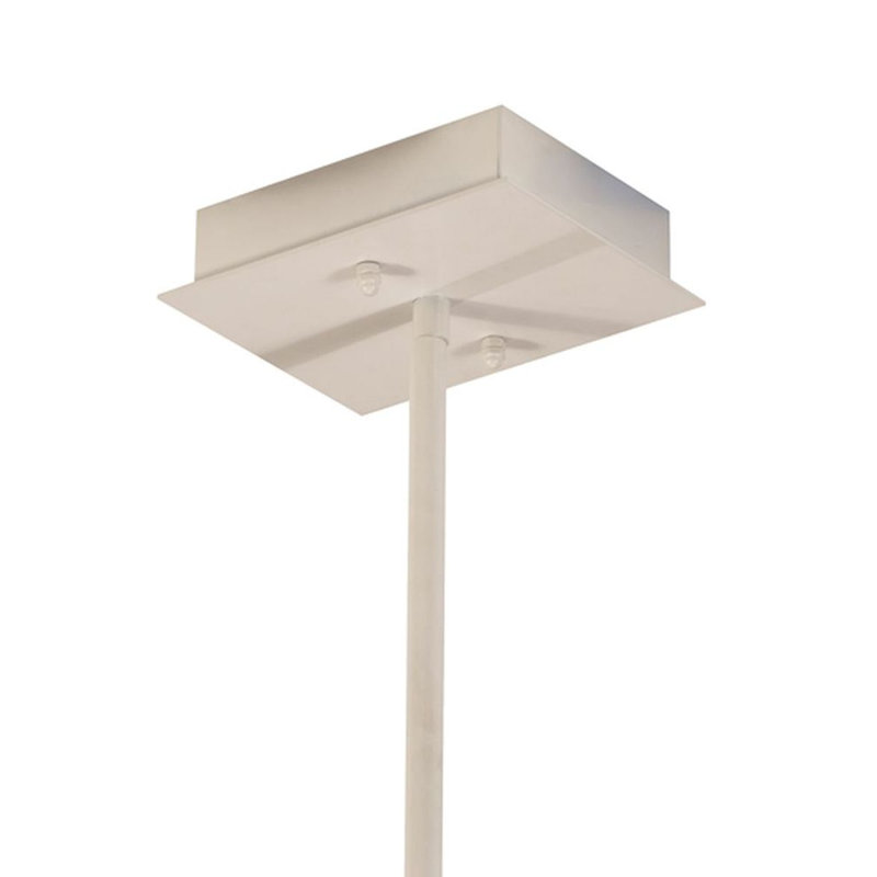Trax 1 - Light White/Faux Maplewood LED Kitchen Island Pendant, 76" H x 120" W x 6.5" D