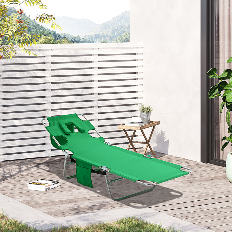 Haritz Reclining Single Chaise, Green