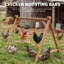 Perchoir 50 po avec balançoire, perchoir en bois pour 6 à 8 poules, facile à nettoyer