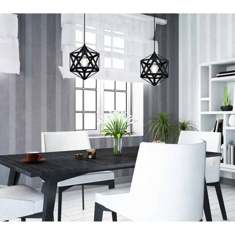 1 - Light Lantern Pendant, Matte Black