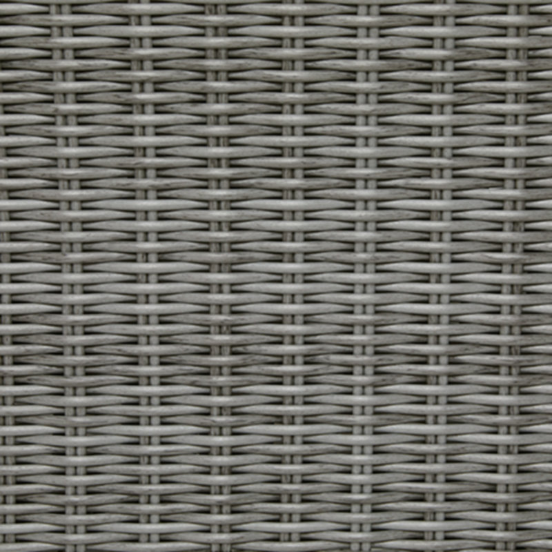 Transitional Gray Aluminum & Resin Wicker Outdoor Fire Pit Bar Table