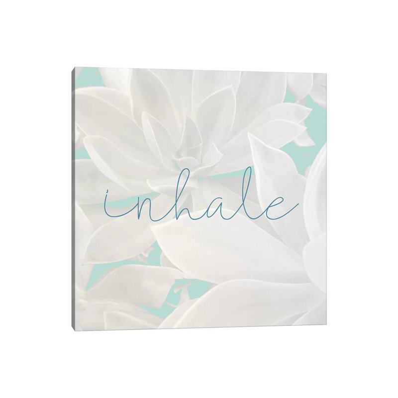 Inhale 1 Piece Wrapped Canvas Wall Art, 45.72cm H x 45.72cm W x 1.905cm D