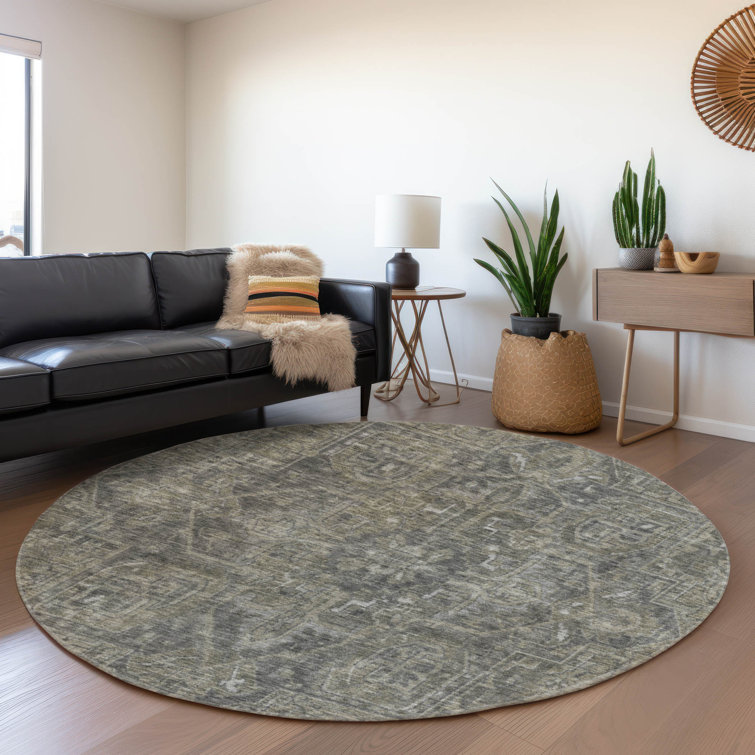 Premium Machine Washable Cerrito AMF571 Mocha Rug