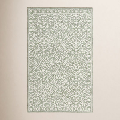 Olivier Lauren Ralph Lauren Hand Tufted Wool Damask Rug