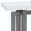 Table d'entrée peinte avec placage de pin, console de conception rectangulaire unique avec pieds en bois de pin épais, table de canapé extra longue polyvalente pour le couloir, le salon, la cuisine