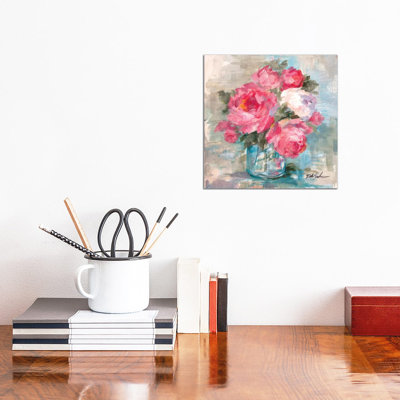 Summer Roses I by Debi Coules - Wrapped Canvas Painting