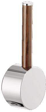 Odin® Pull-Down Faucet with Square Spout, Polished Chrome, Wood Lever
